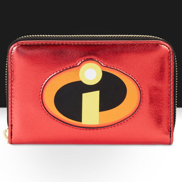 Loungefly x Pixar The Incredibles 20th Anniversary Metallic Cosplay Zip Around Wallet - GeekCore