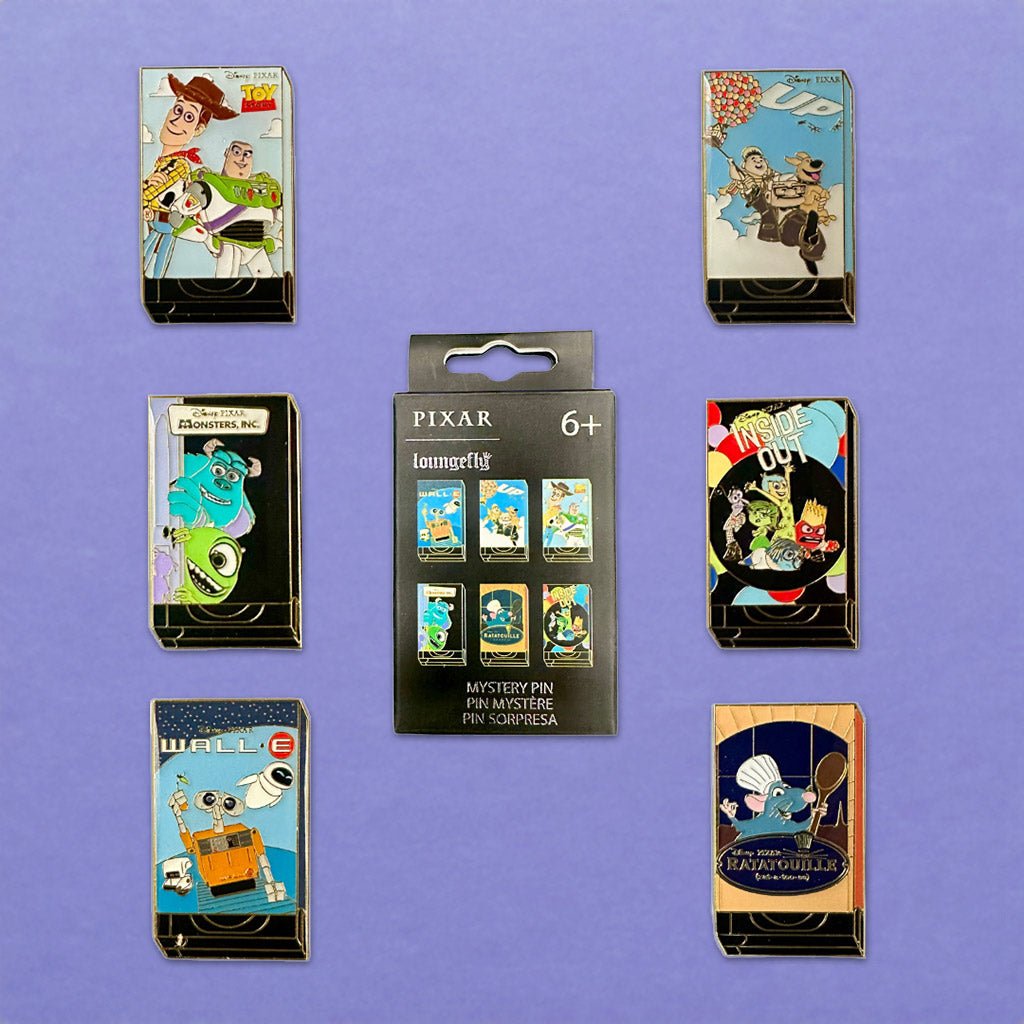 Loungefly x Pixar VHS Tape Blind Box Mystery Pin - GeekCore
