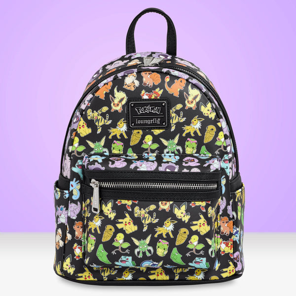 ghost pokemon mini backpack Grotto Treasures Exclusive Made of faux leather Loungefly Bags Loungefly Pokemon Mini