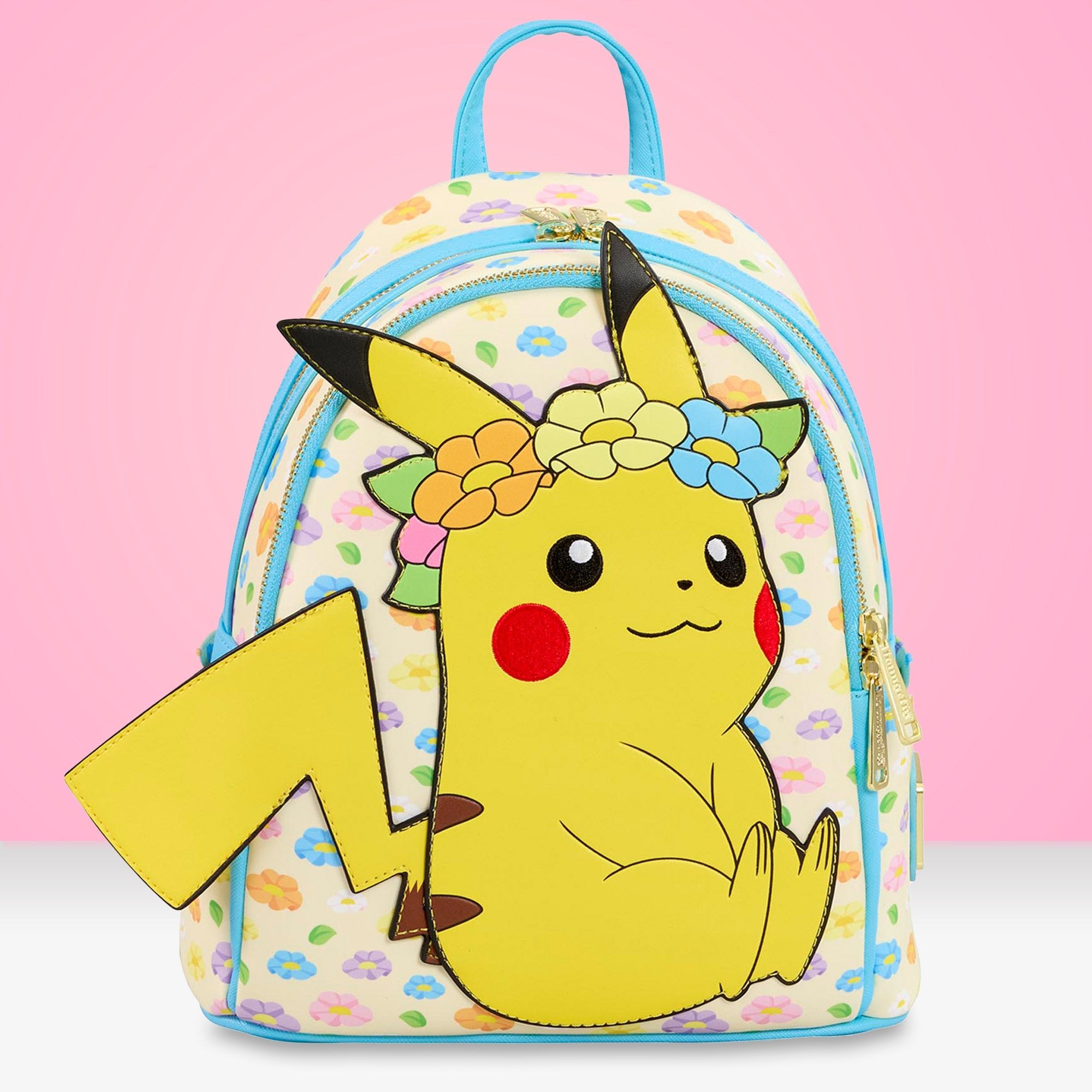 Loungefly x Pokemon Pikachu Floral Crown Mini Backpack - GeekCore