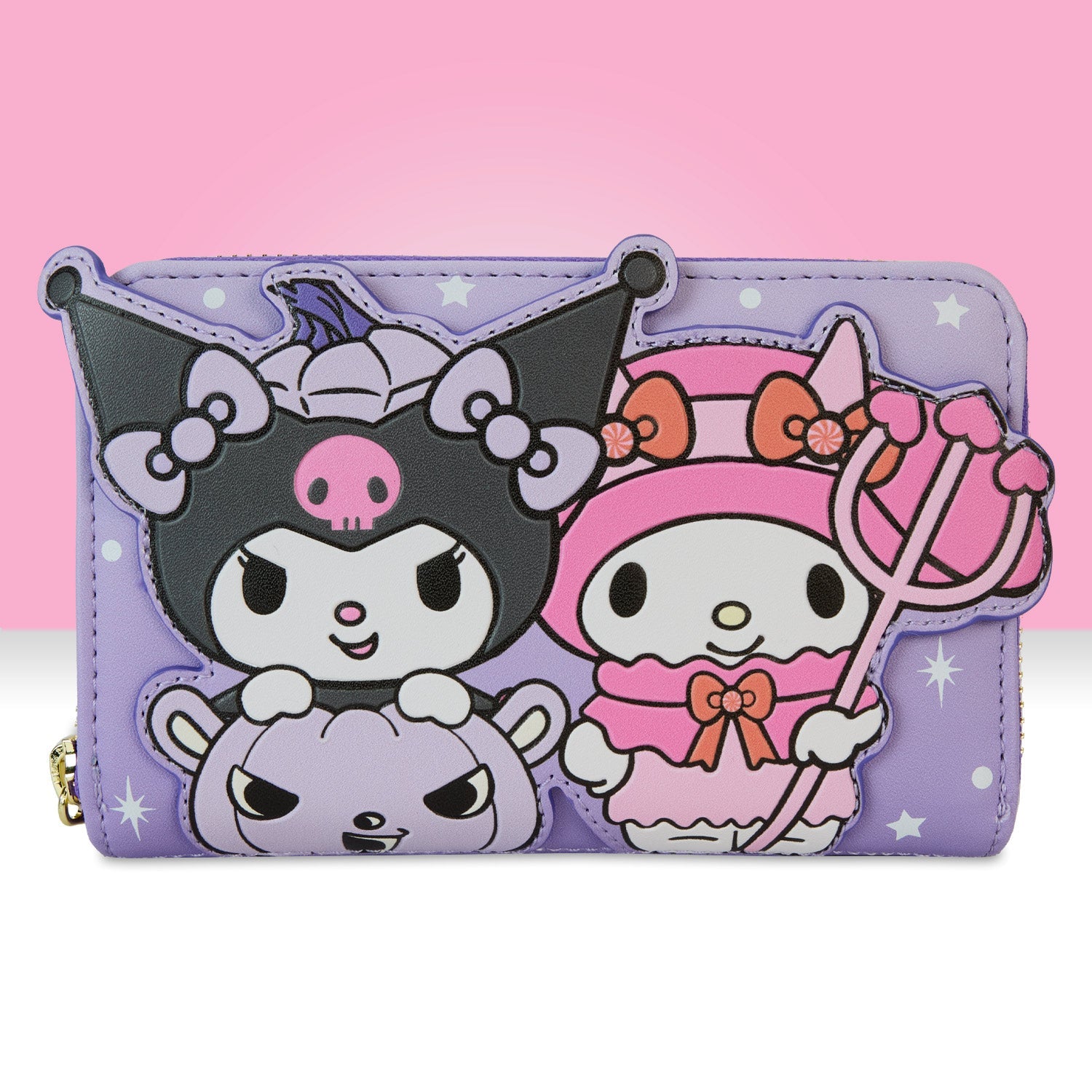 Loungefly x Sanrio Kuromi Pupkin Zip Around Wallet - GeekCore