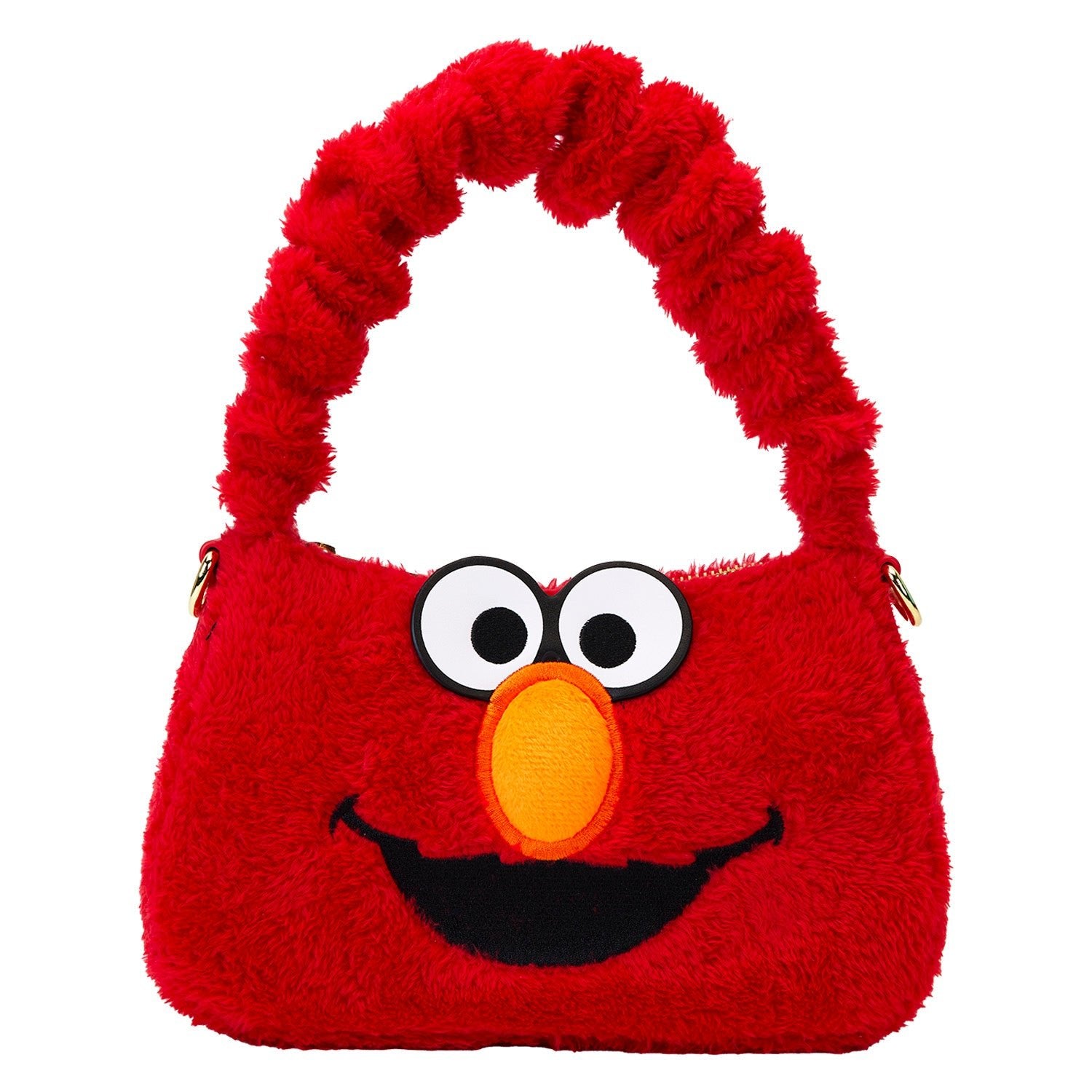Loungefly x Sesame Street Elmo Plush Crossbody Bag - GeekCore