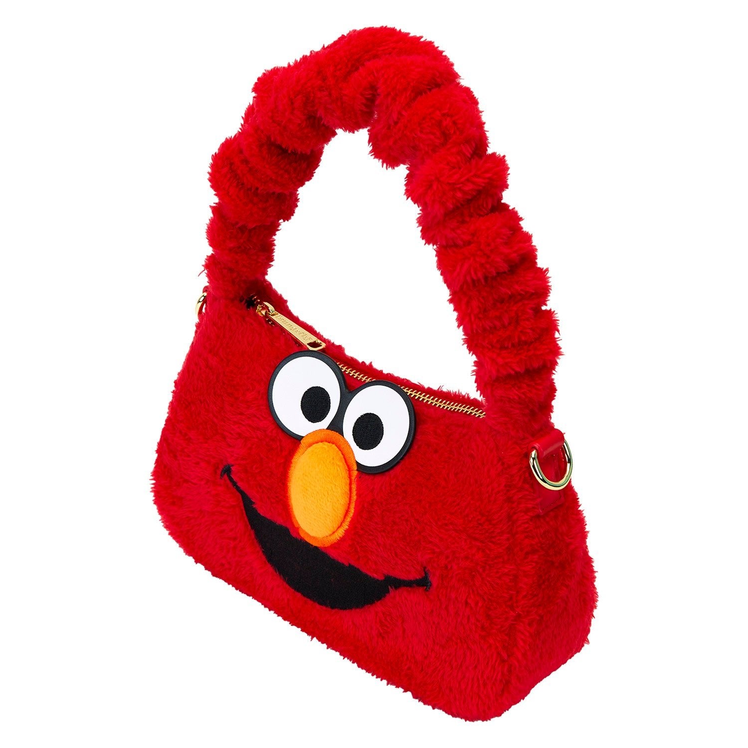 Loungefly x Sesame Street Elmo Plush Crossbody Bag - GeekCore
