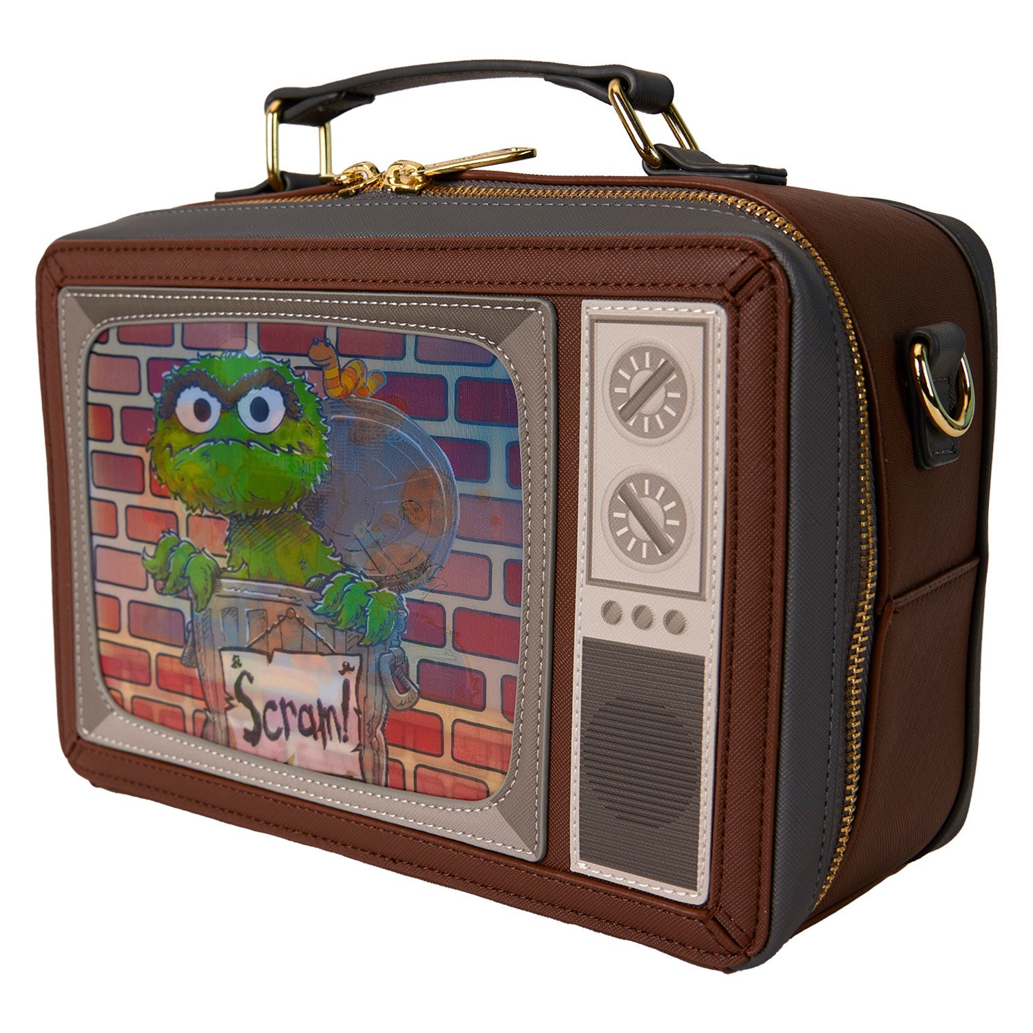 Loungefly x Sesame Street Lenticular Retro TV Crossbody Bag - GeekCore