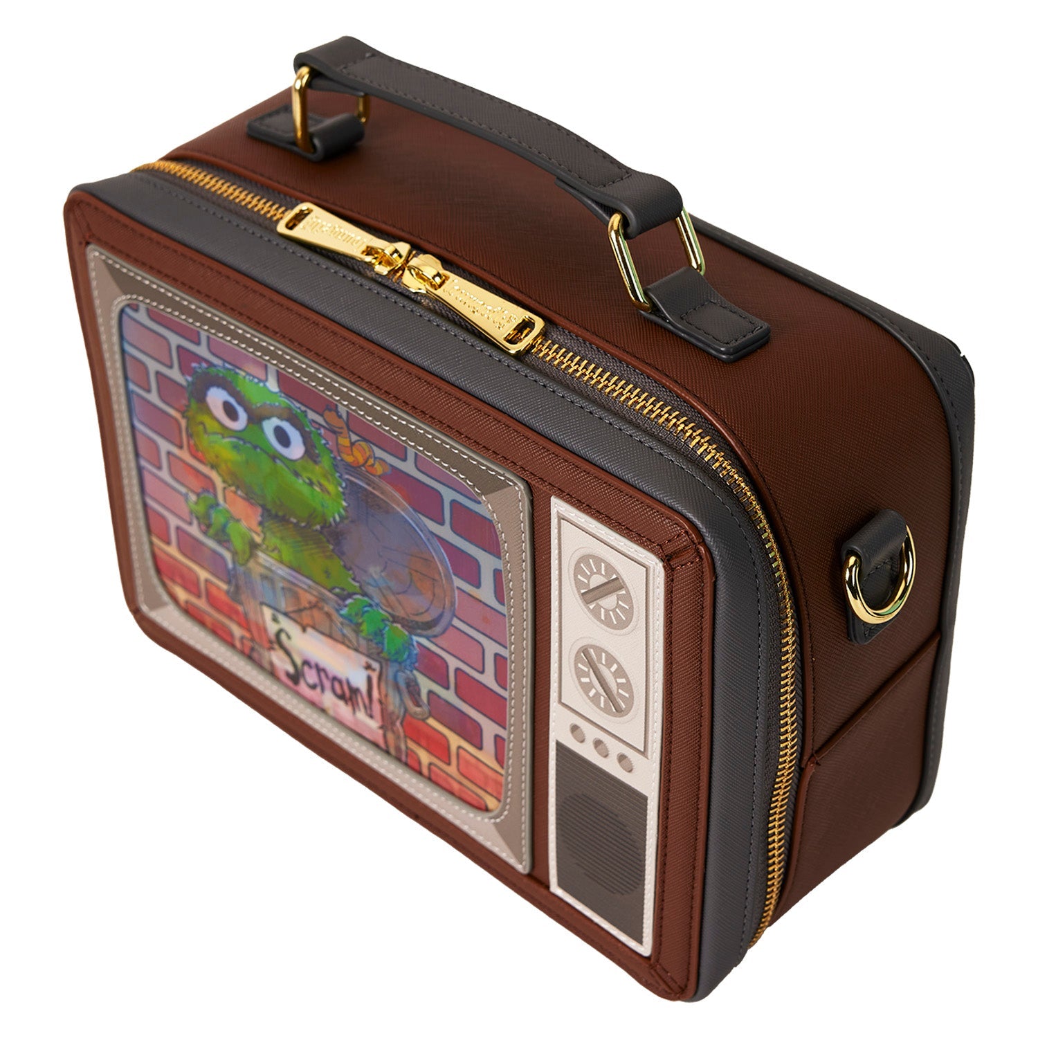 Loungefly x Sesame Street Lenticular Retro TV Crossbody Bag - GeekCore