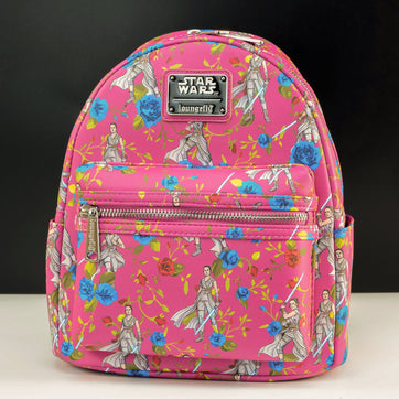 Loungefly x Star Wars Rey Floral All Over Print Mini Backpack - GeekCore