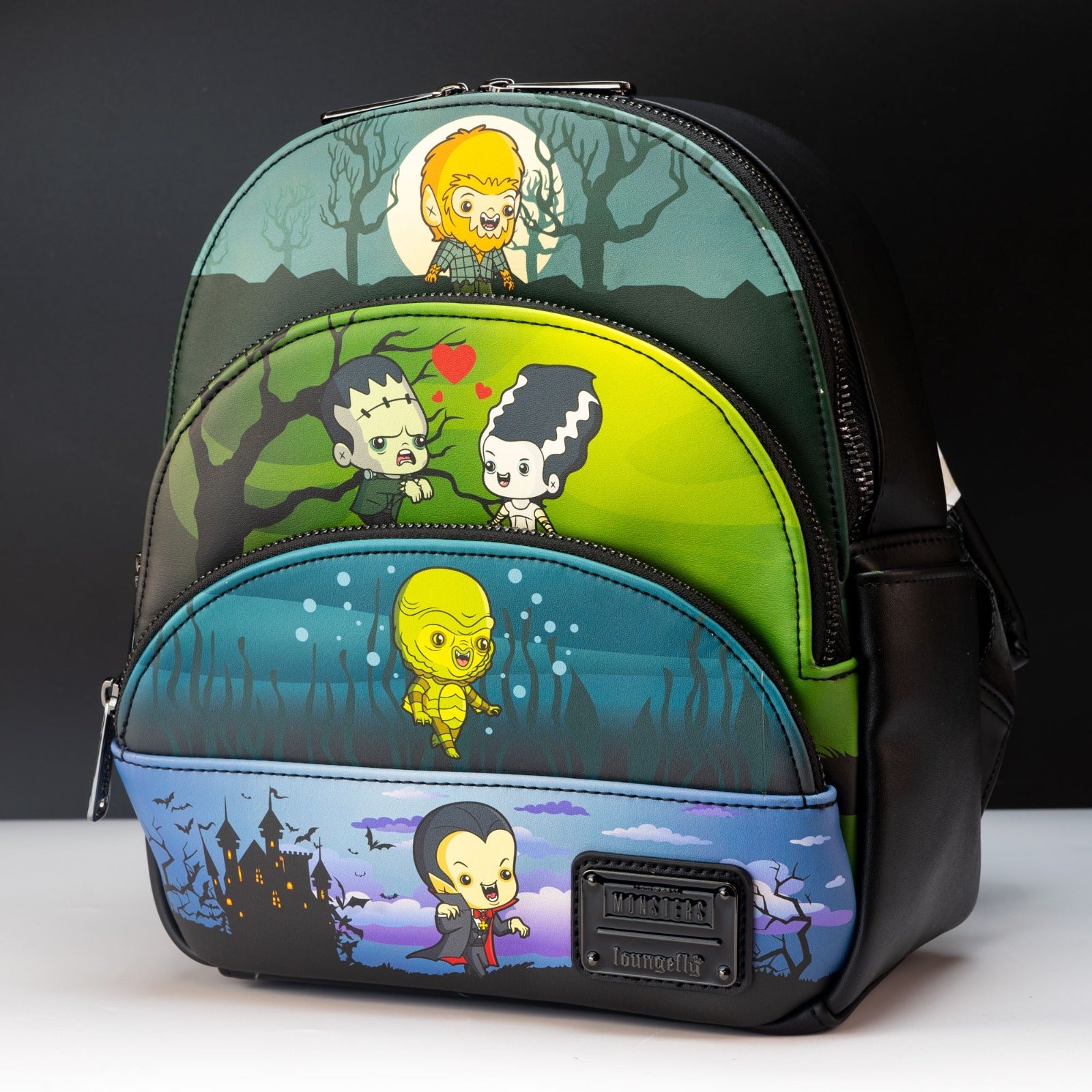 universal monsters loungefly Loungefly x Universal Monsters Triple Pocket Mini Backpack – GeekCore