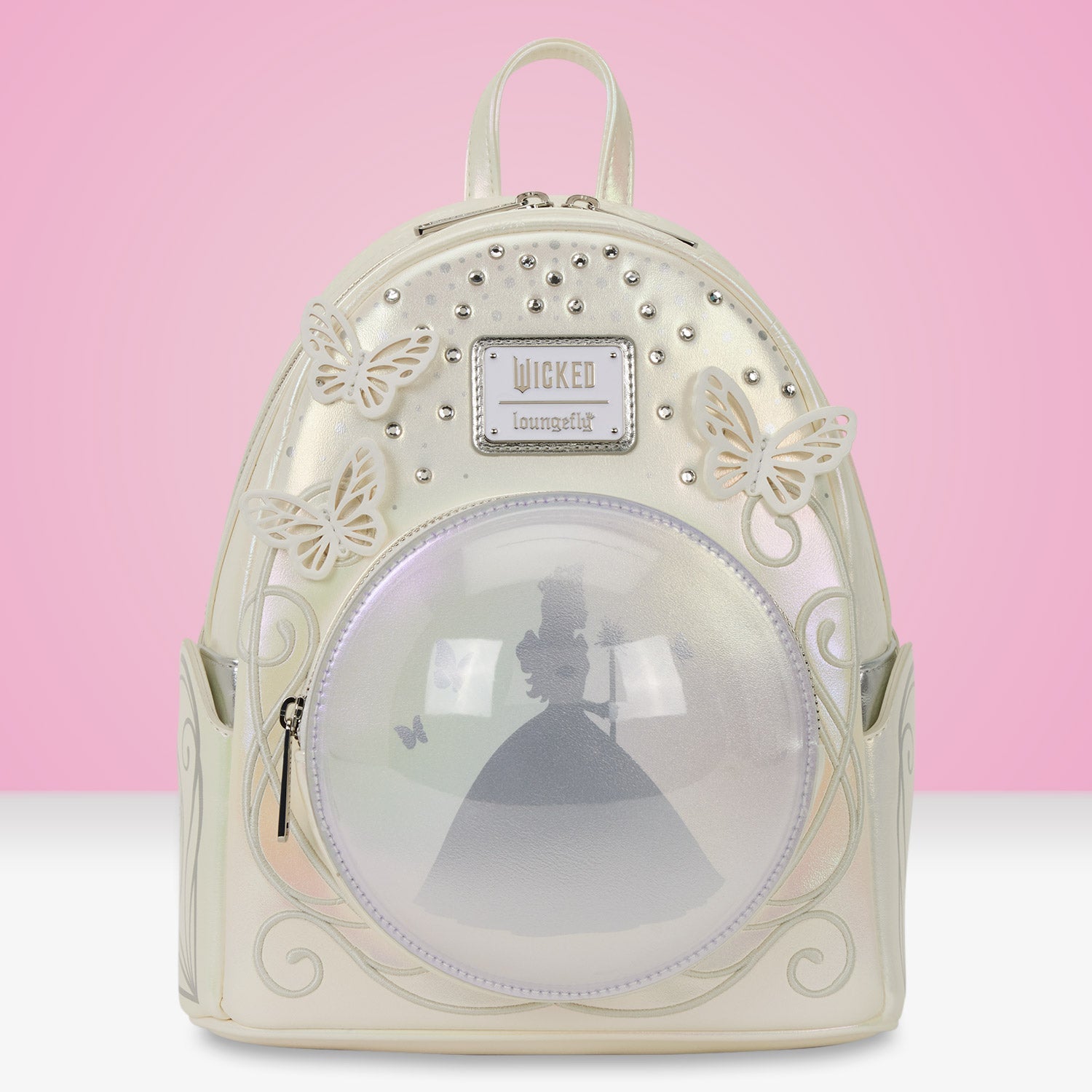 Loungefly x Universal Wicked: Part Two Glinda Bubble Mini Backpack - GeekCore
