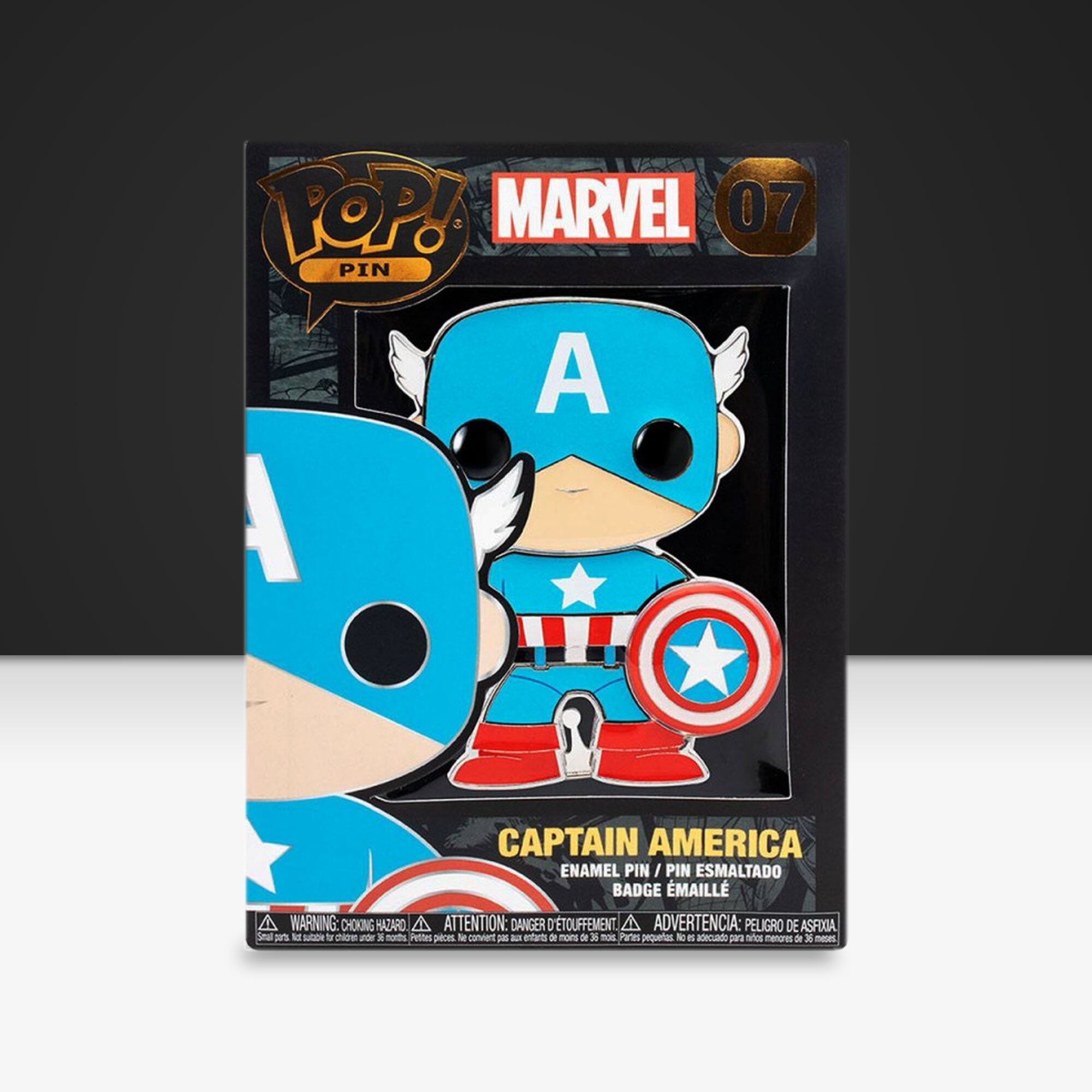 Marvel Captain America Funko POP! Pin - GeekCore