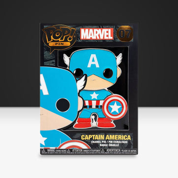 Marvel Captain America Funko POP! Pin - GeekCore