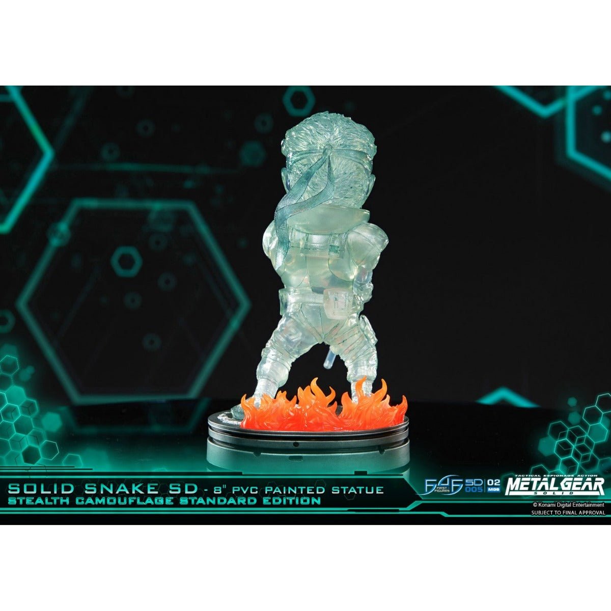 Metal Gear Solid - Solid Snake Stealth Camouflage PVC Painted Statue - GeekCore