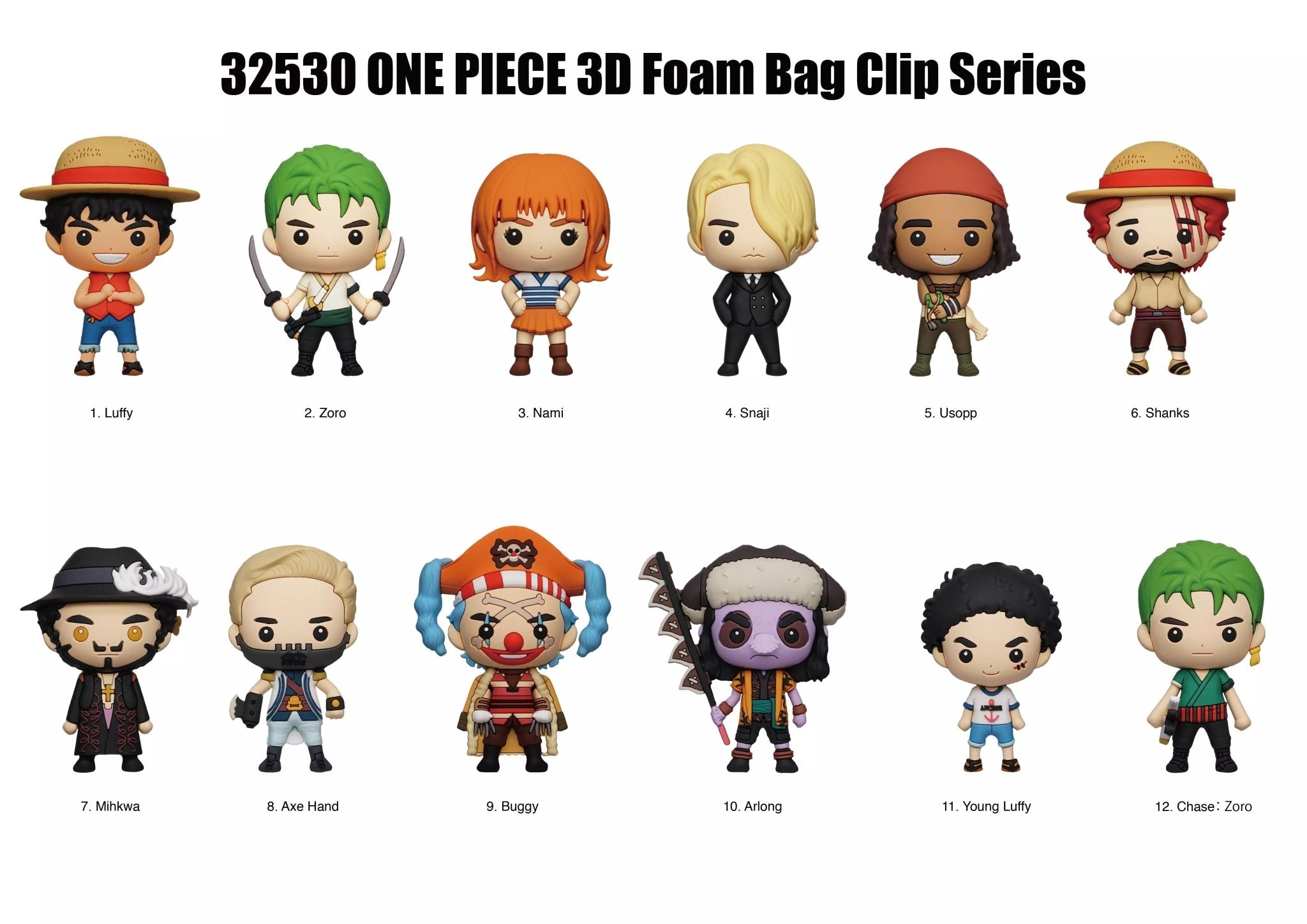 Netflix One Piece Series 1 Blind Bag Mystery Bag Clip - GeekCore