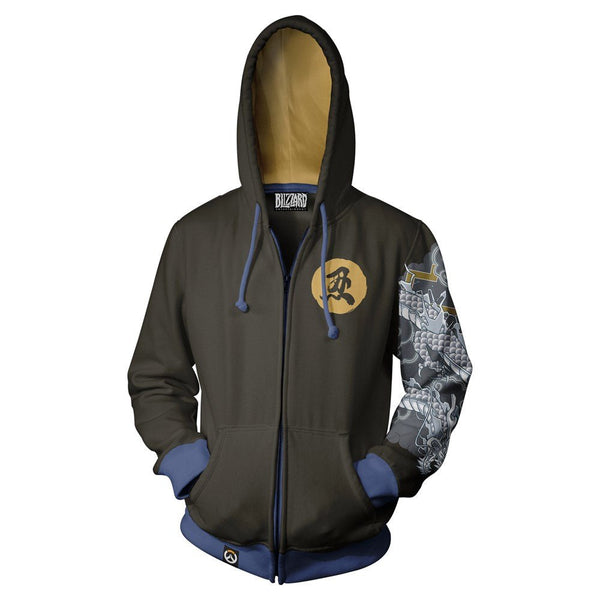 Overwatch Hanzo Zip-Up Hoodie – GeekCore