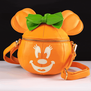 Loungefly x Disney Minnie Mouse Glow in the Dark Pumpkin Crossbody Bag