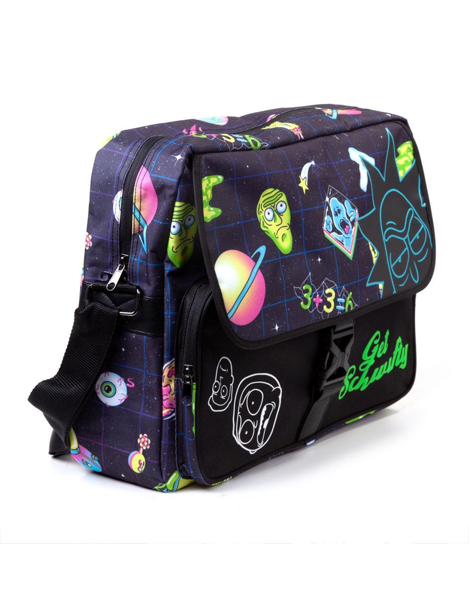 Rick and Morty Space Print Messenger Bag - GeekCore