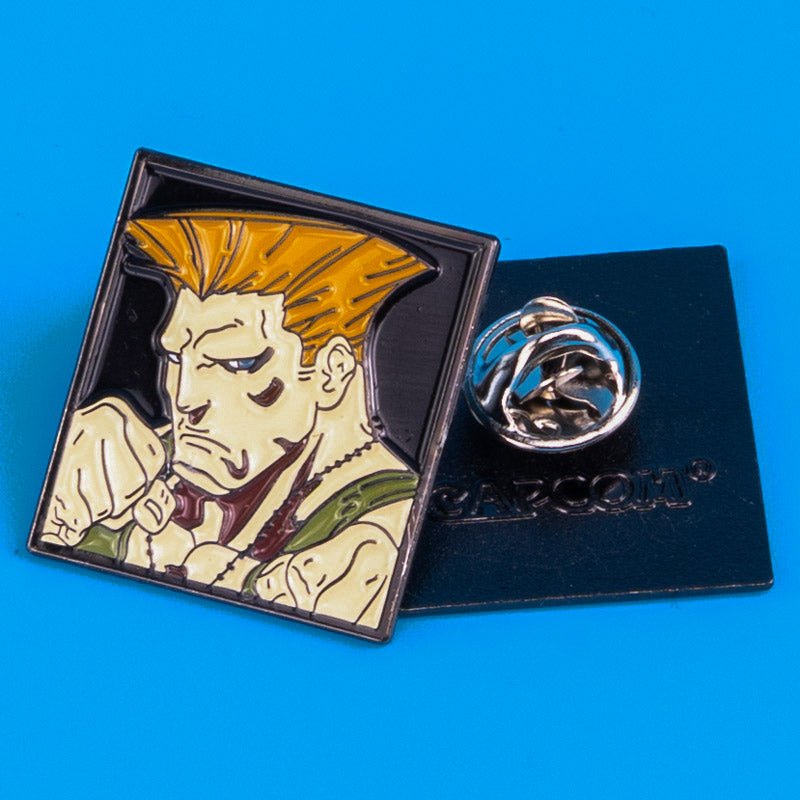 Street Fighter Single Character Enamel Pin - Guile - GeekCore