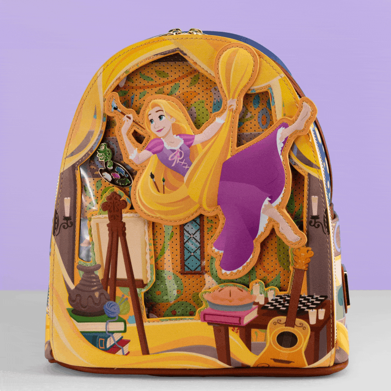 Loungefly x Disney Tangled Rapunzel Painting Mini Backpack – GeekCore