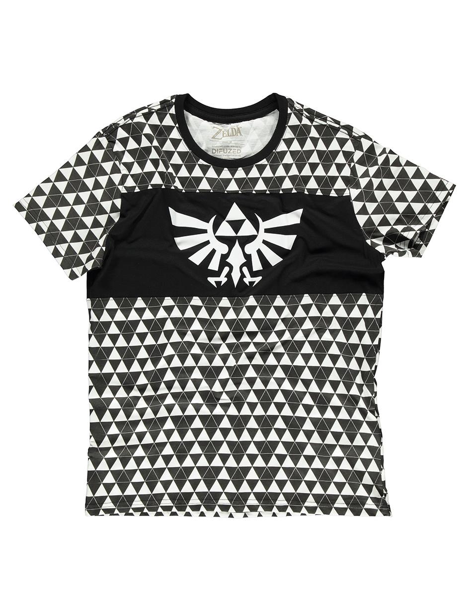 The Legend of Zelda Triforce Checker Men's T - shirt - GeekCore