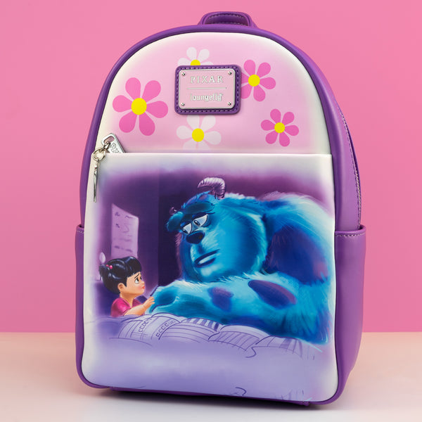 Loungefly x Disney Pixar Monsters Inc Boo and Sully Bed Scene Mini Backpack
