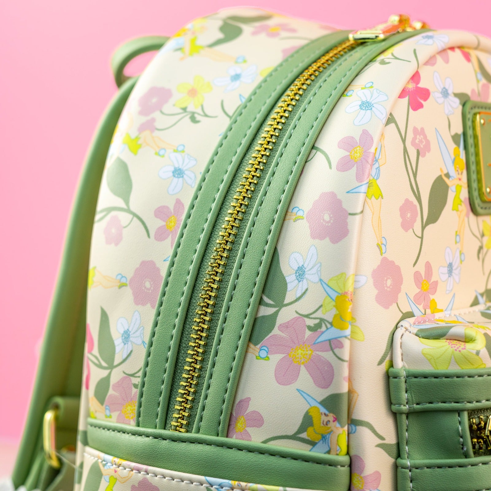 Loungefly x Disney Tinkerbell Pastel Flowers AOP Mini Backpack