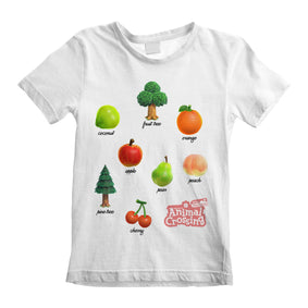 Nintendo Animal Crossing Fruits and Trees Kids T-Shirt