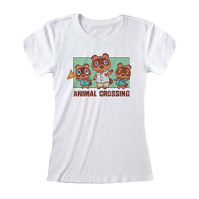 Nintendo Animal Crossing Nook Family Fitted T-Shirt