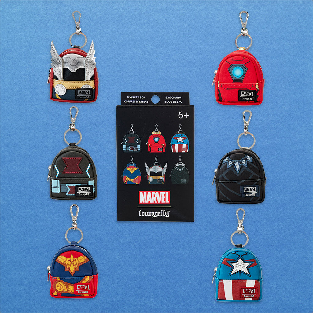 Loungefly x Marvel The Avengers Mini Backpack Mystery Keychain