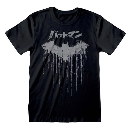 DC Batman Japanese Logo Distressed T-Shirt
