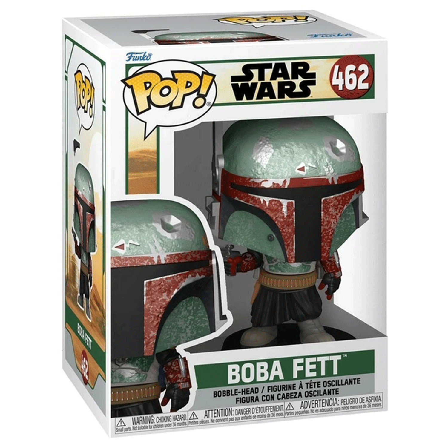 Star Wars Boba Fett with Blasters Pop! Vinyl and Tee Set