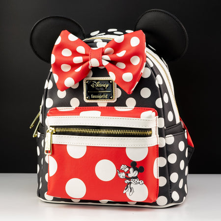 Loungefly X Disney Minnie Mouse Rocks The Dots Mini Backpack
