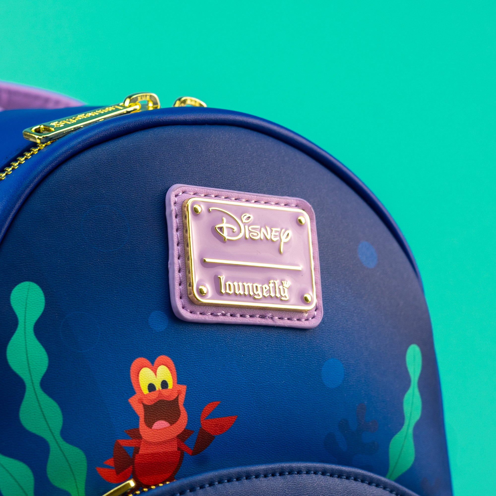 Loungefly x Disney The Little Mermaid Princess Ariel and Sebastian Mini Backpack