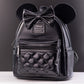 [OUTLET] Loungefly x Disney Minnie Mouse Midnight Black Quilted Mini Backpack