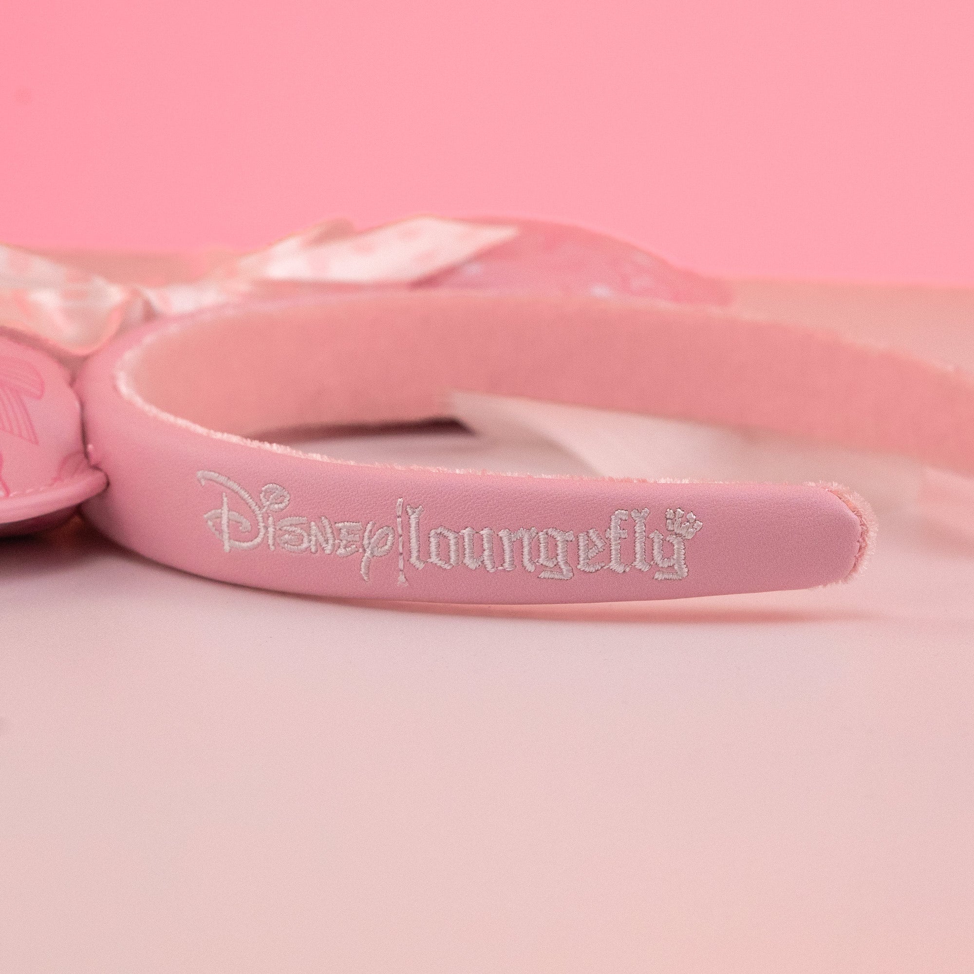 Loungefly x Disney Minnie Mouse Pink Debossed Bows Headband