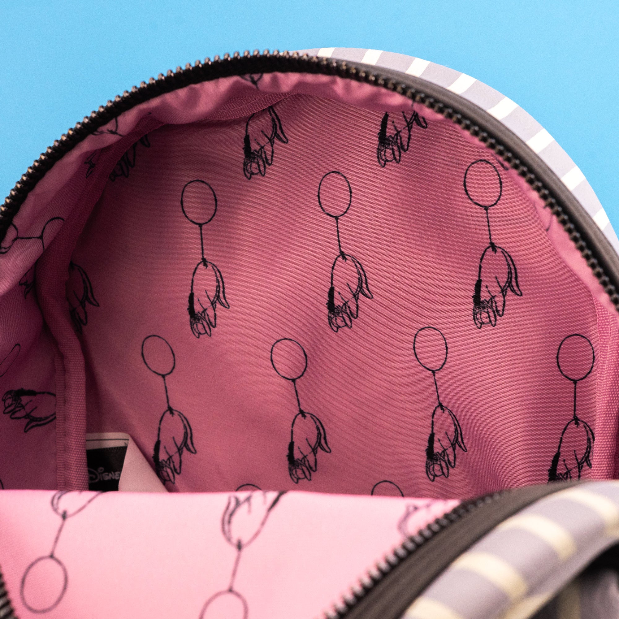 Loungefly x Disney Winnie the Pooh Eeyore Striped Balloon Mini Backpac ...