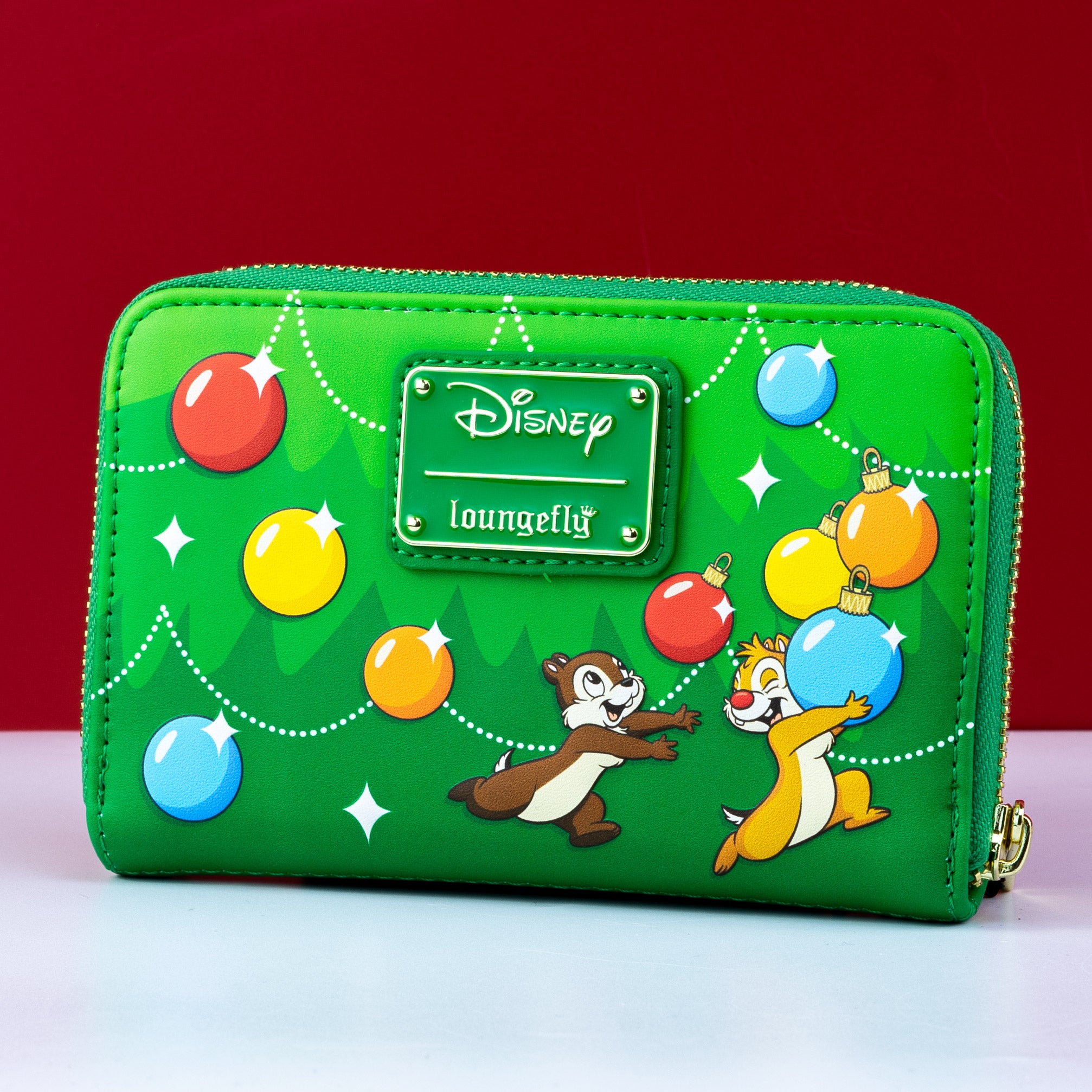 Loungefly x Disney Chip and Dale Christmas Ornament Wallet