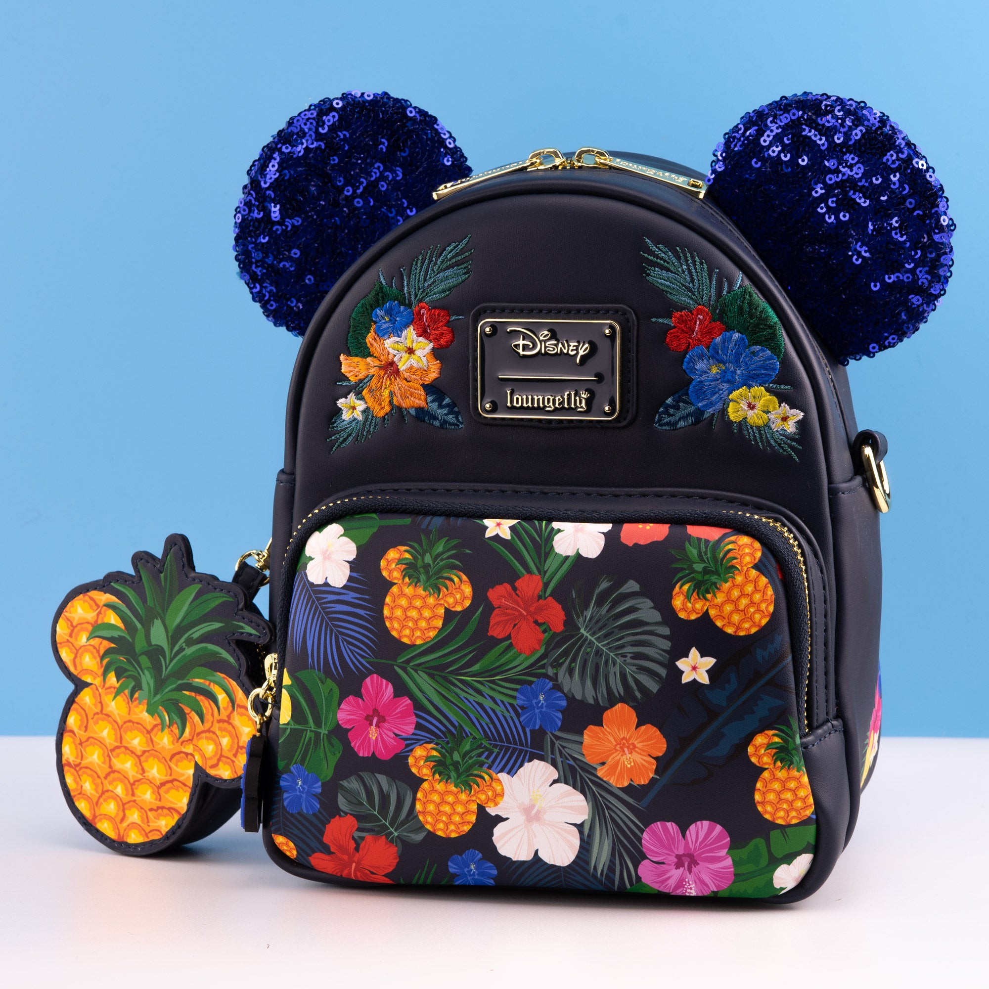 Loungefly x Disney Tropical Mickey Convertible Mini Backpack