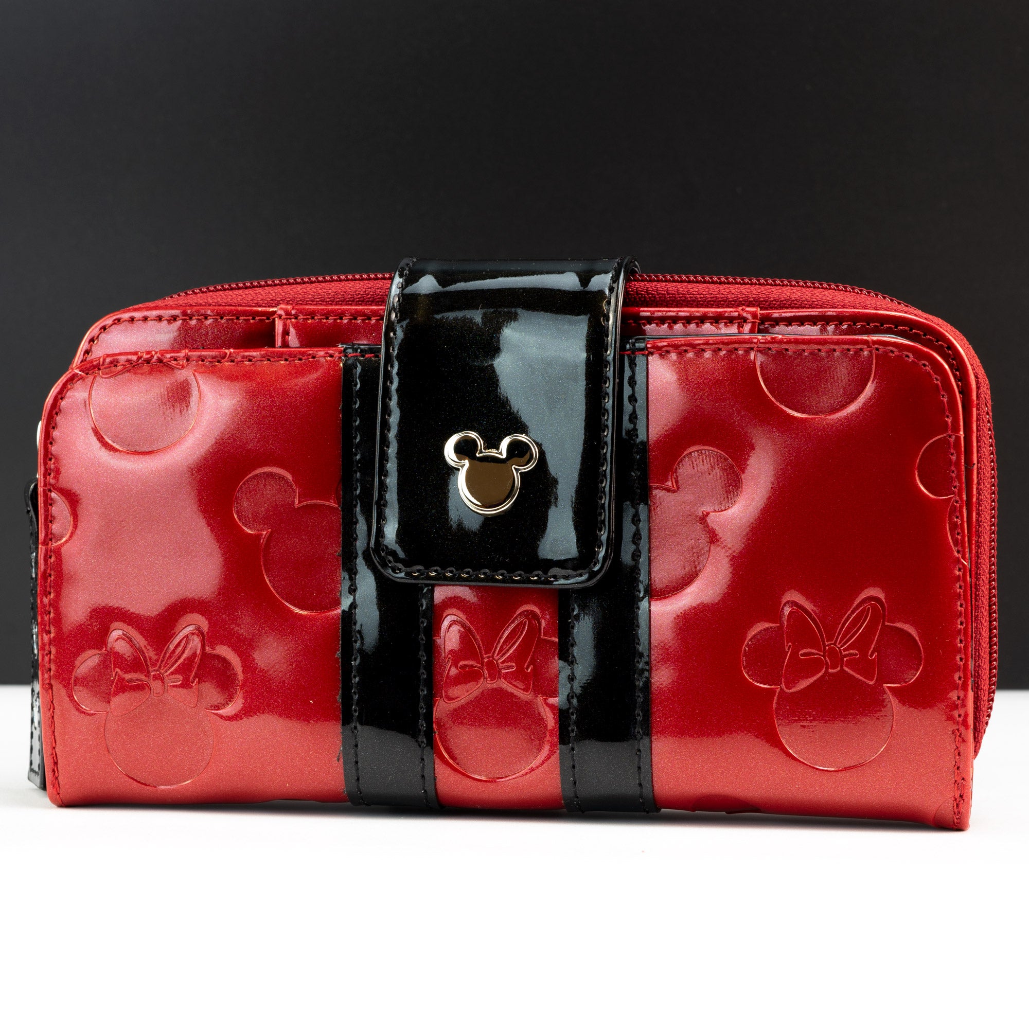 Loungefly x Disney Mickey and Minnie Mouse Red Silhouettes Wallet