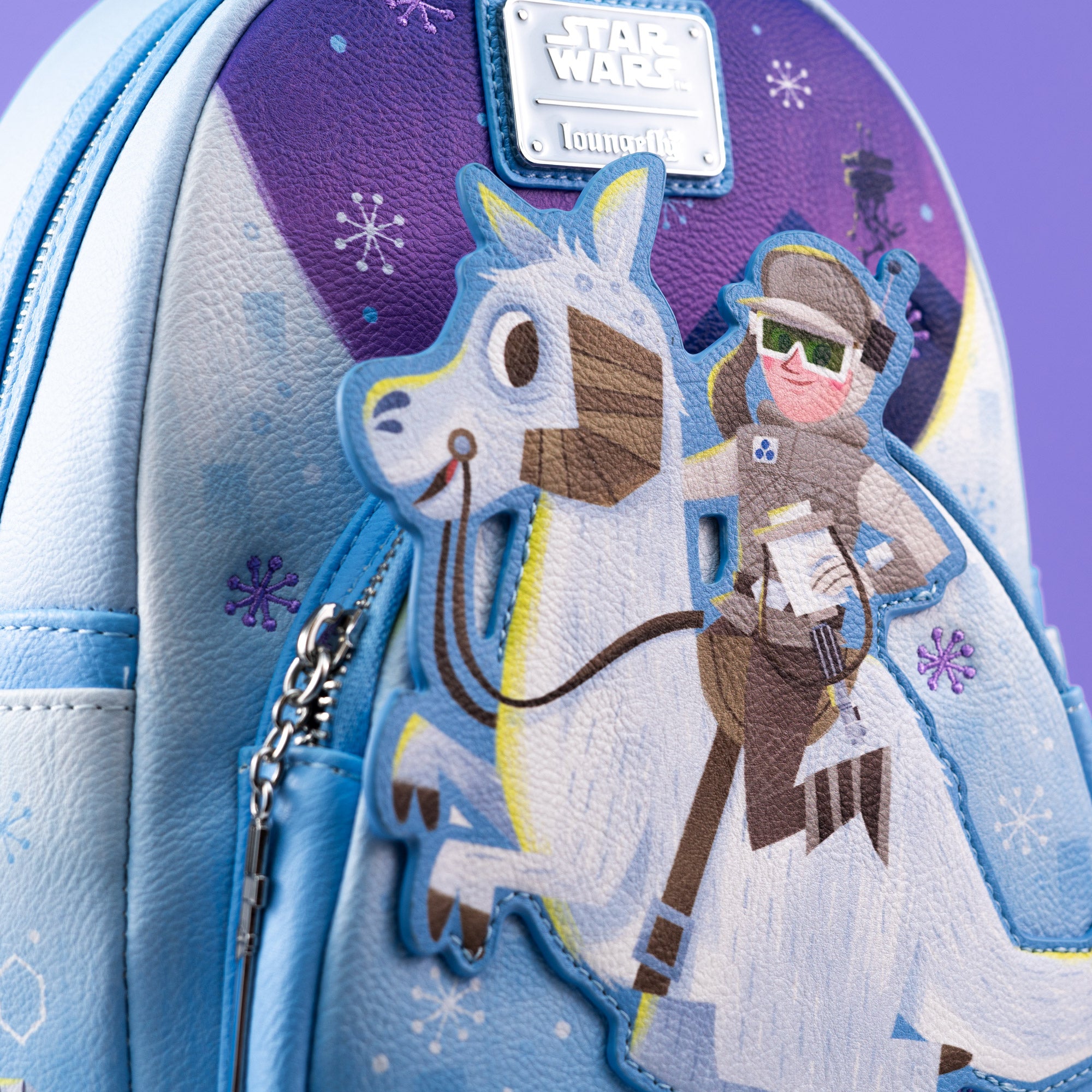 Loungefly x Star Wars Luke Skywalker riding a Tauntaun on Hoth Mini Backpack