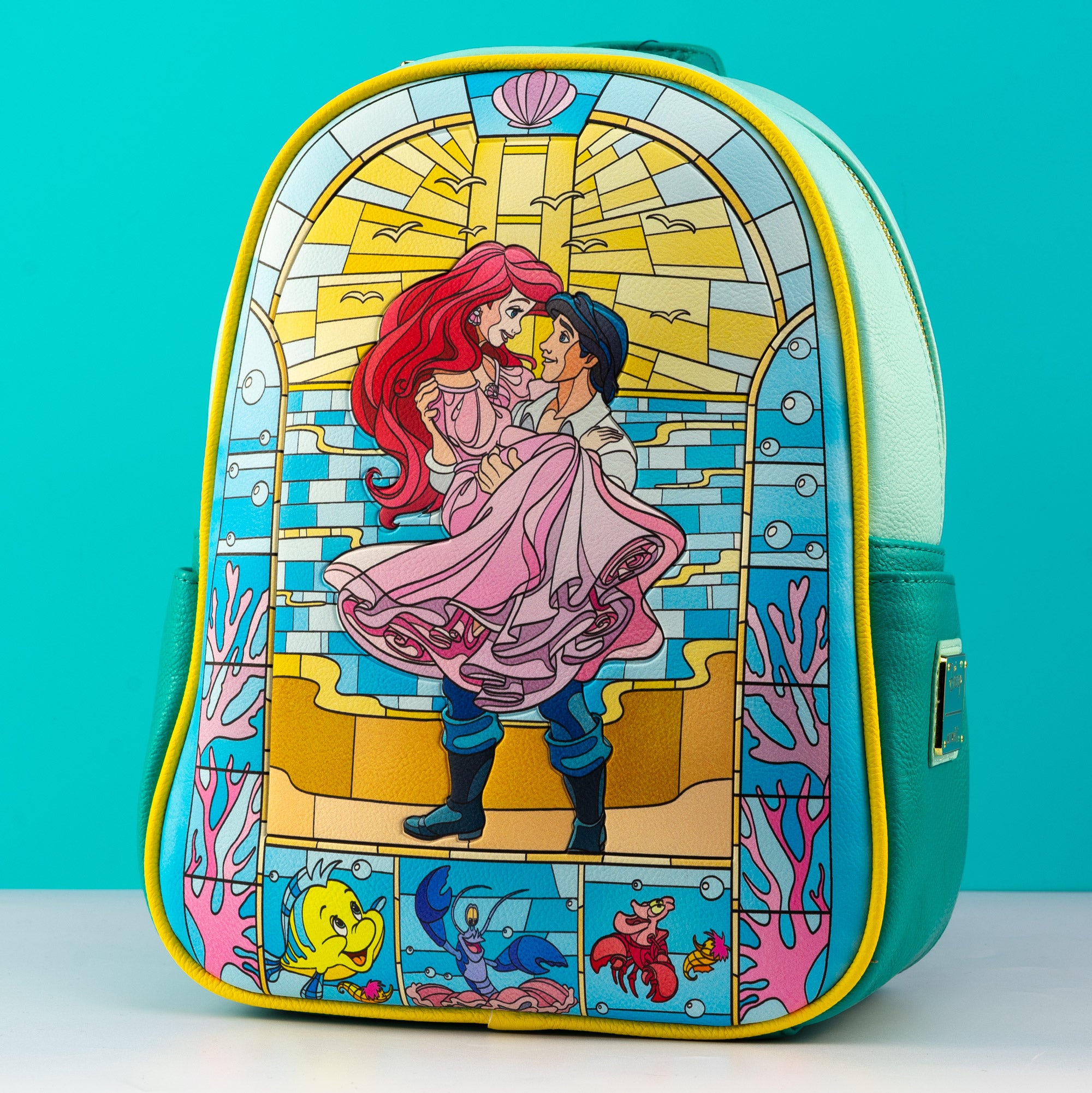 Loungefly x Disney The Little Mermaid Stained Glass Artwork Mini Backpack
