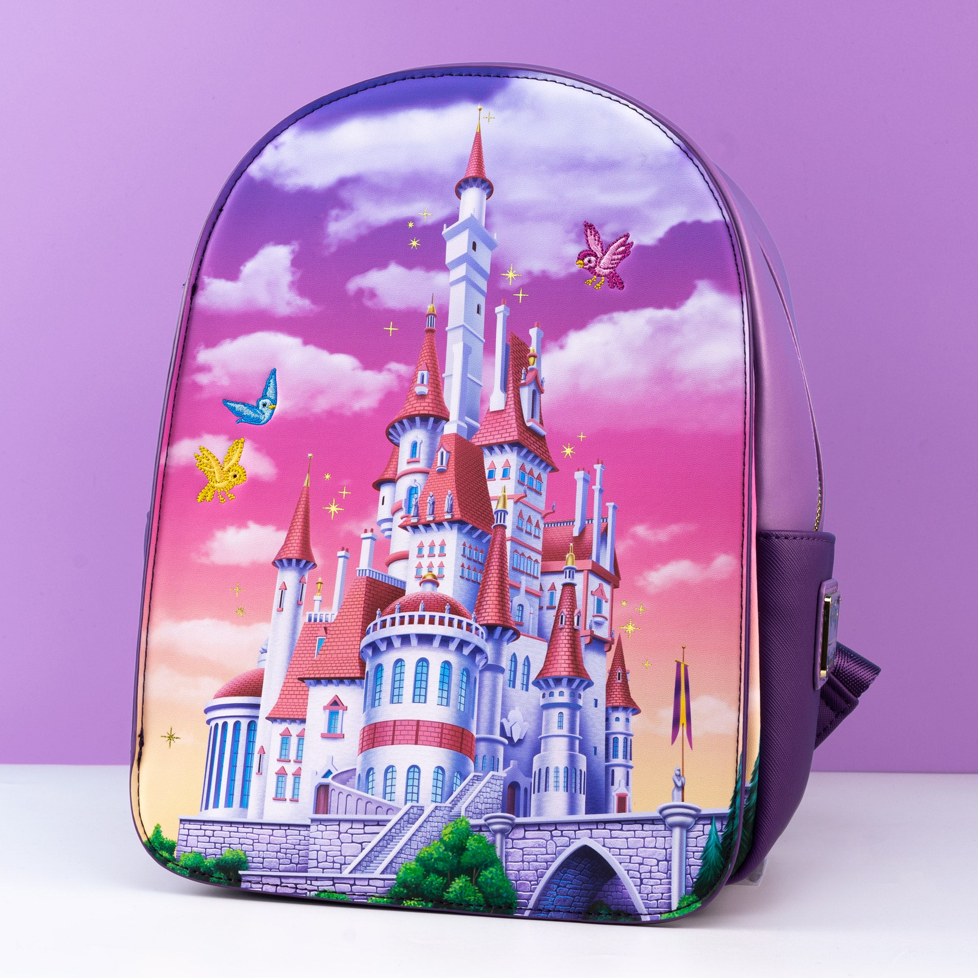 Loungefly x Disney The Beauty and The Beast Castle Window Mini Backpack