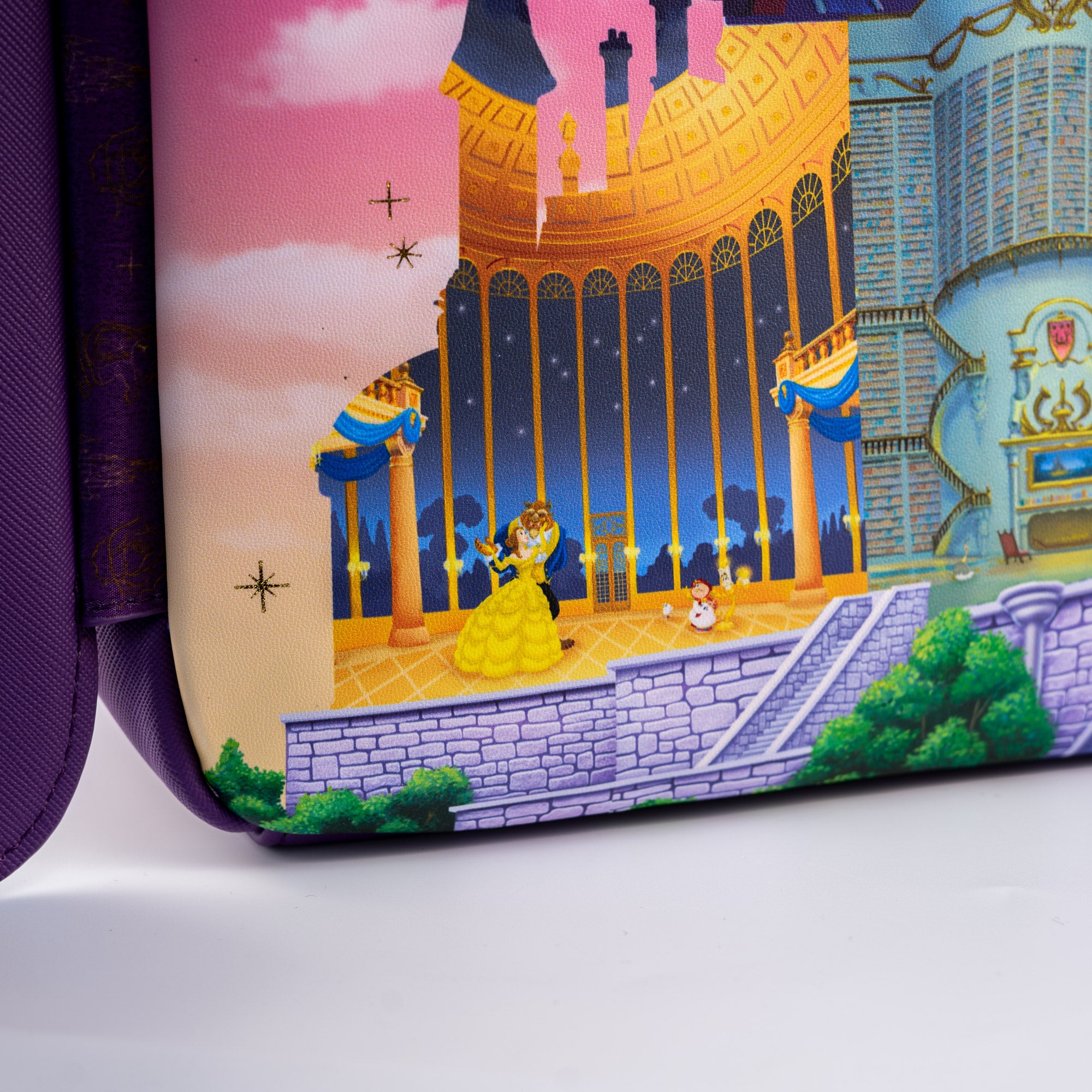 Loungefly x Disney The Beauty and The Beast Castle Window Mini Backpack