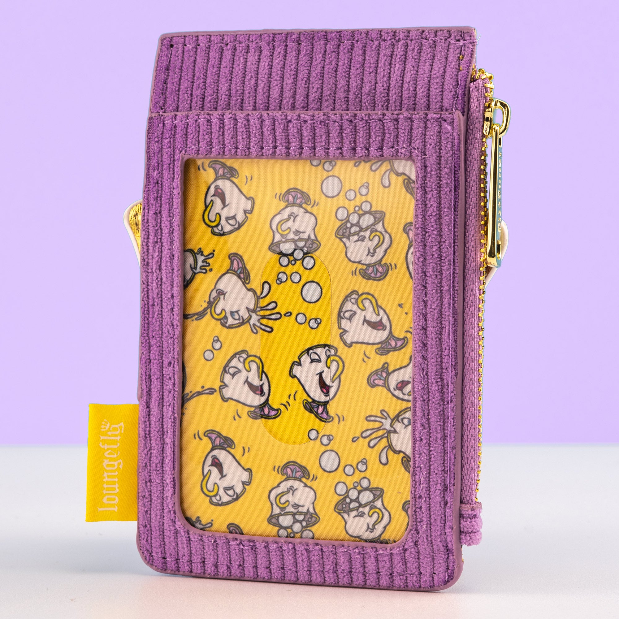 Loungefly x Disney Beauty and the Beast Chip Corduroy Cardholder