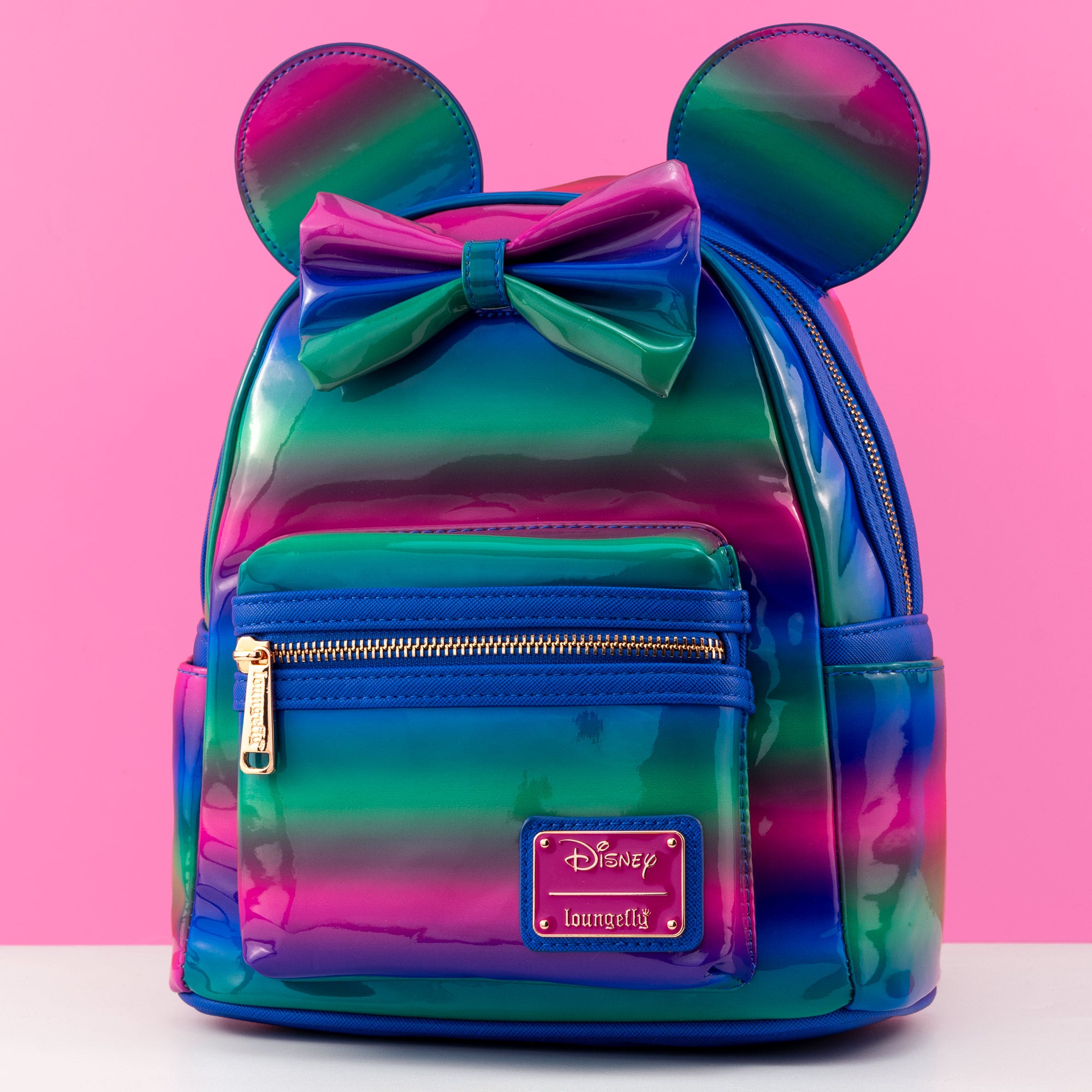 Loungefly x Disney Minnie Mouse Striped Ombre Mini Backpack