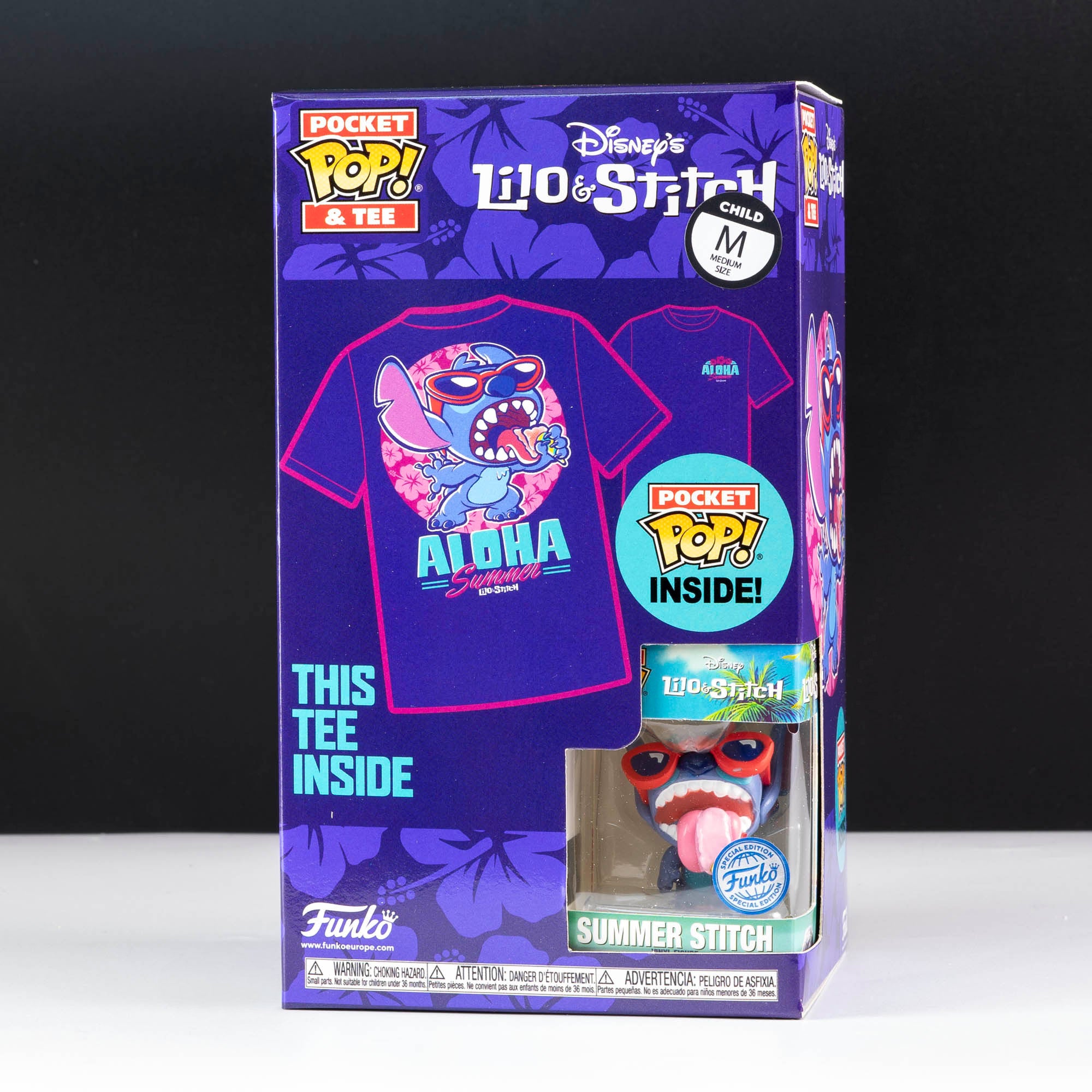 Disney Summer Stitch Pocket Pop! Vinyl and Tee Set for Kids
