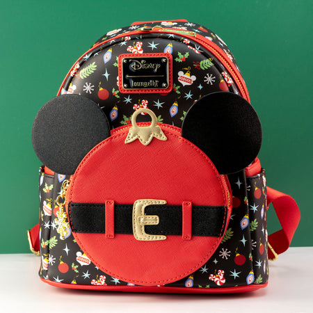 Loungefly x Disney Mickey Mouse Christmas Ornament Mini Backpack