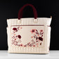 Loungefly Originals Cream & Red Floral Tote Bag