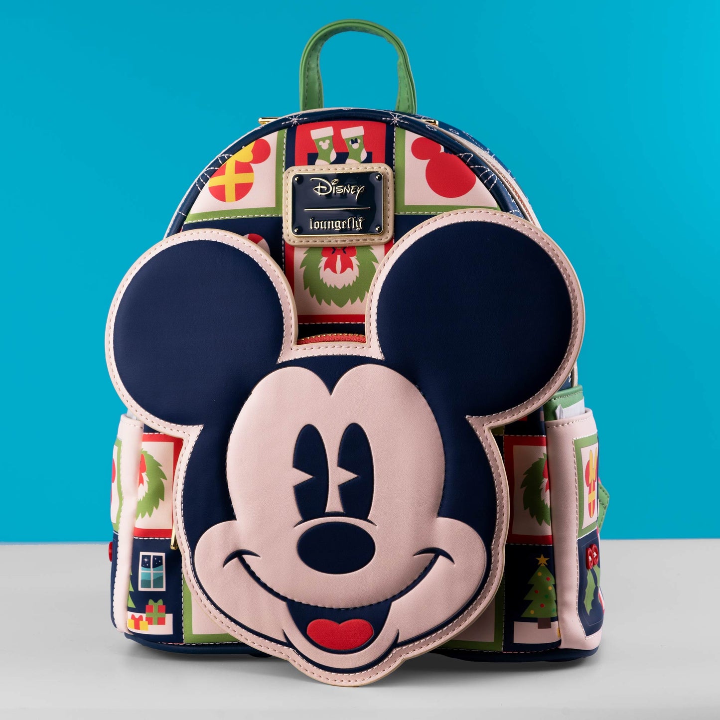 Loungefly x Disney Mickey and Minnie Holiday Mini Backpack