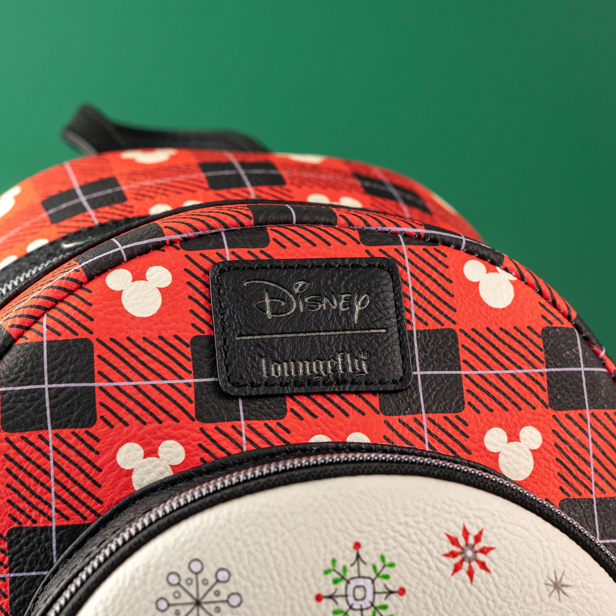 Loungefly x Disney Mickey and Minnie Christmas Sleigh Mini Backpack