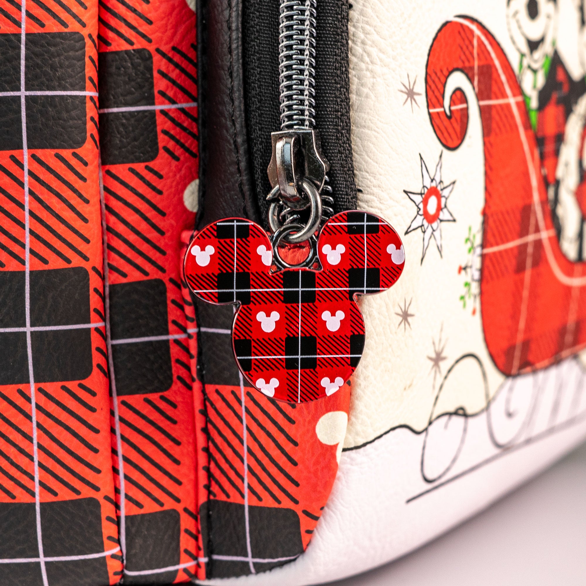 Loungefly x Disney Mickey and Minnie Christmas Sleigh Mini Backpack