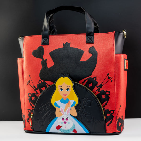 Loungefly x Disney Alice in Wonderland Villains Convertible Crossbody Bag